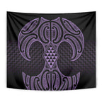 Waiporoporo Maori Ta Moko Poutama Art Tapestry