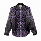 Waiporoporo Maori Ta Moko Poutama Art Women Casual Shirt