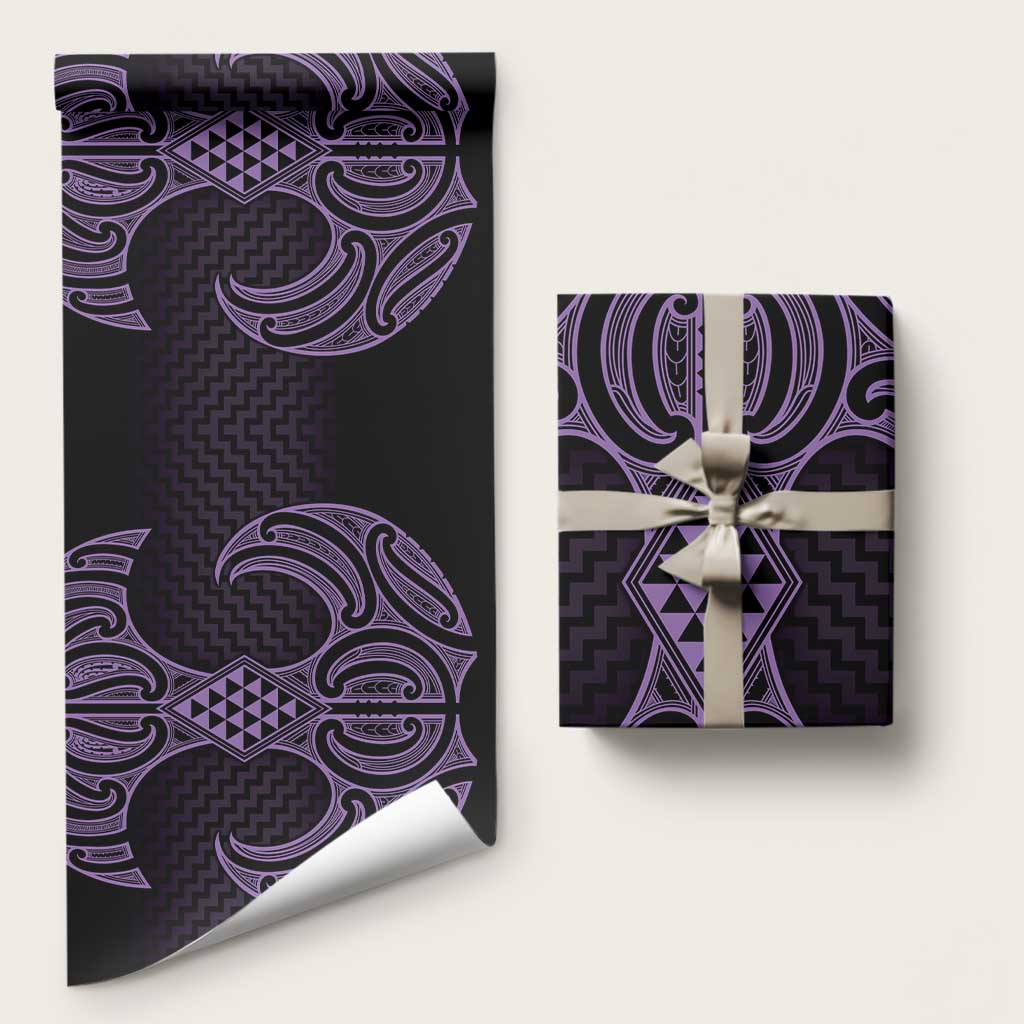 Waiporoporo Maori Ta Moko Poutama Art Wrapping Paper - Aussie Hoodie