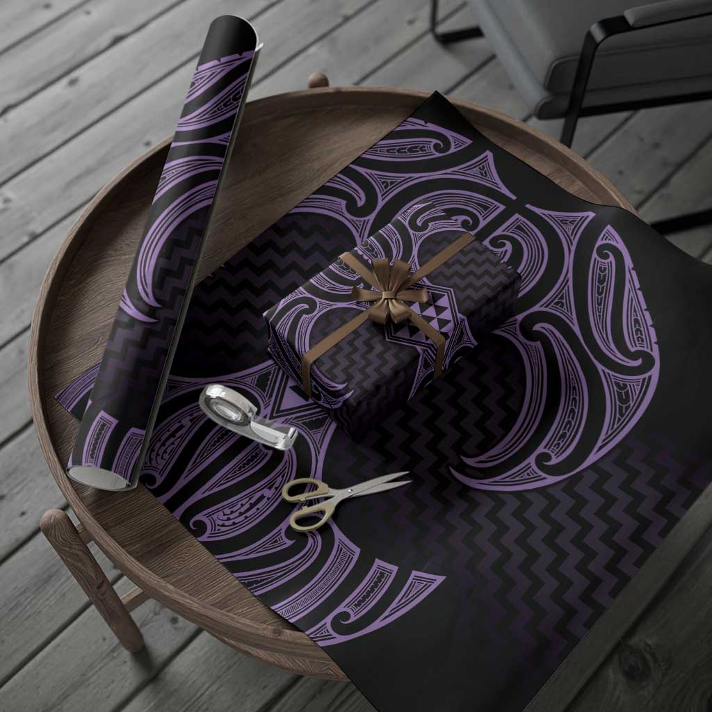 Waiporoporo Maori Ta Moko Poutama Art Wrapping Paper - Aussie Hoodie