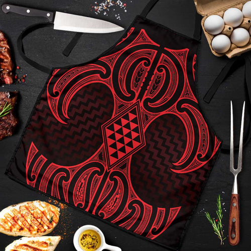 Whero Maori Ta Moko Poutama Art Apron - Aussie Hoodie