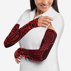 Whero Maori Ta Moko Poutama Art Arm Sleeves - Aussie Hoodie