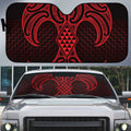 Whero Maori Ta Moko Poutama Art Auto Sun Shade - Aussie Hoodie