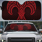 Whero Maori Ta Moko Poutama Art Auto Sun Shade - Aussie Hoodie