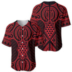 Whero Maori Ta Moko Poutama Art Baseball Jersey