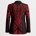 Whero Maori Ta Moko Poutama Art Blazer - Aussie Hoodie