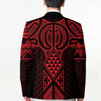Whero Maori Ta Moko Poutama Art Blazer - Aussie Hoodie