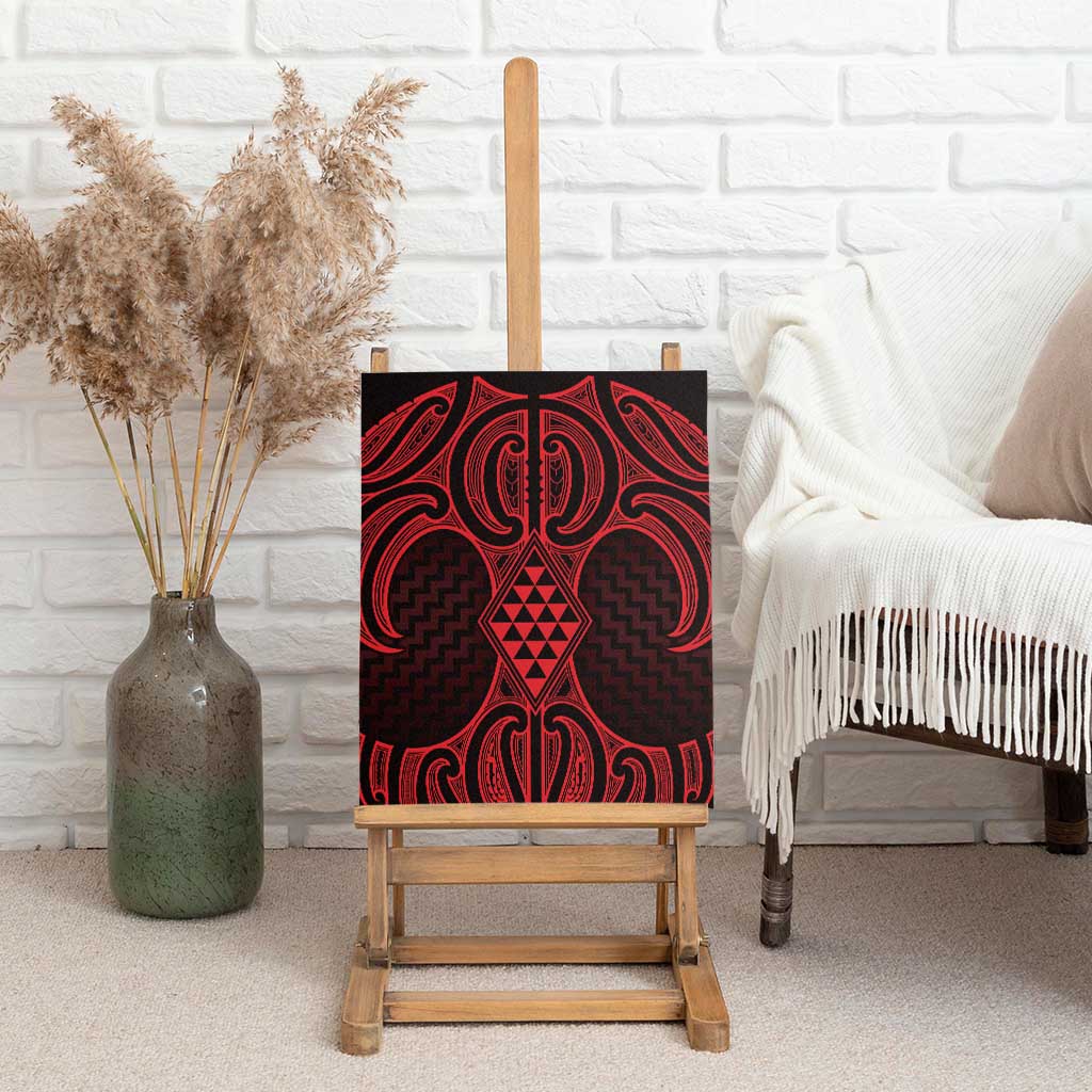 Whero Maori Ta Moko Poutama Art Canvas Wall Art