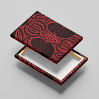 Whero Maori Ta Moko Poutama Art Canvas Wall Art