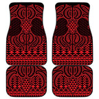 Whero Maori Ta Moko Poutama Art Car Mats