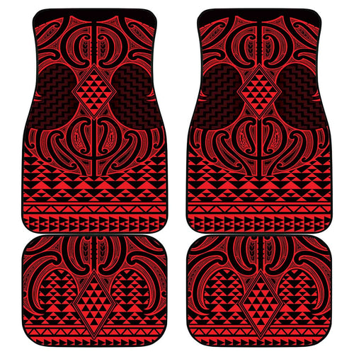 Whero Maori Ta Moko Poutama Art Car Mats