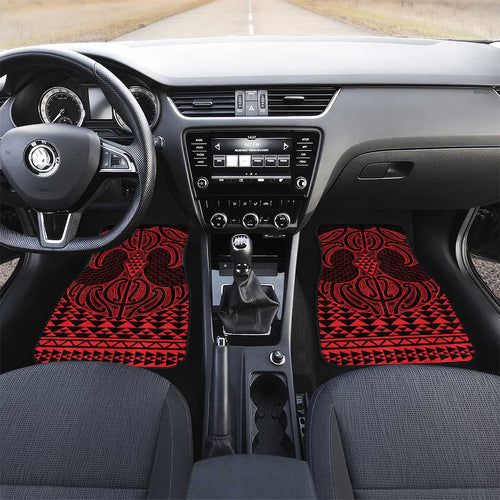 Whero Maori Ta Moko Poutama Art Car Mats