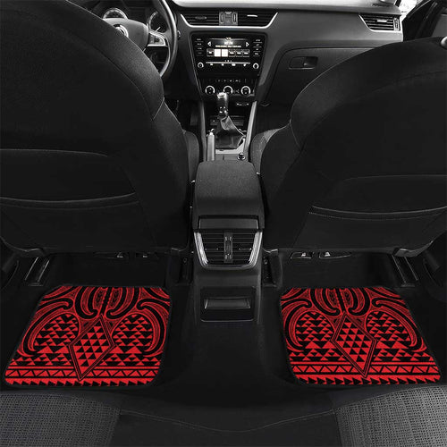 Whero Maori Ta Moko Poutama Art Car Mats