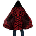 Whero Maori Ta Moko Poutama Art Cloak - Aussie Hoodie