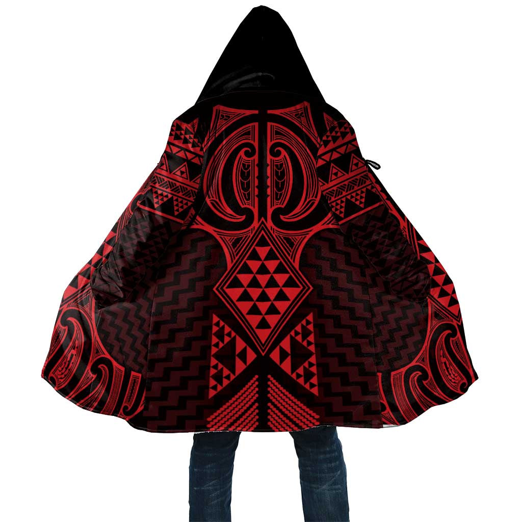 Whero Maori Ta Moko Poutama Art Cloak - Aussie Hoodie