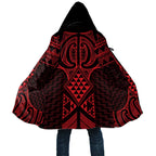 Whero Maori Ta Moko Poutama Art Cloak - Aussie Hoodie