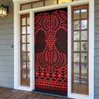 Whero Maori Ta Moko Poutama Art Door Cover - Aussie Hoodie