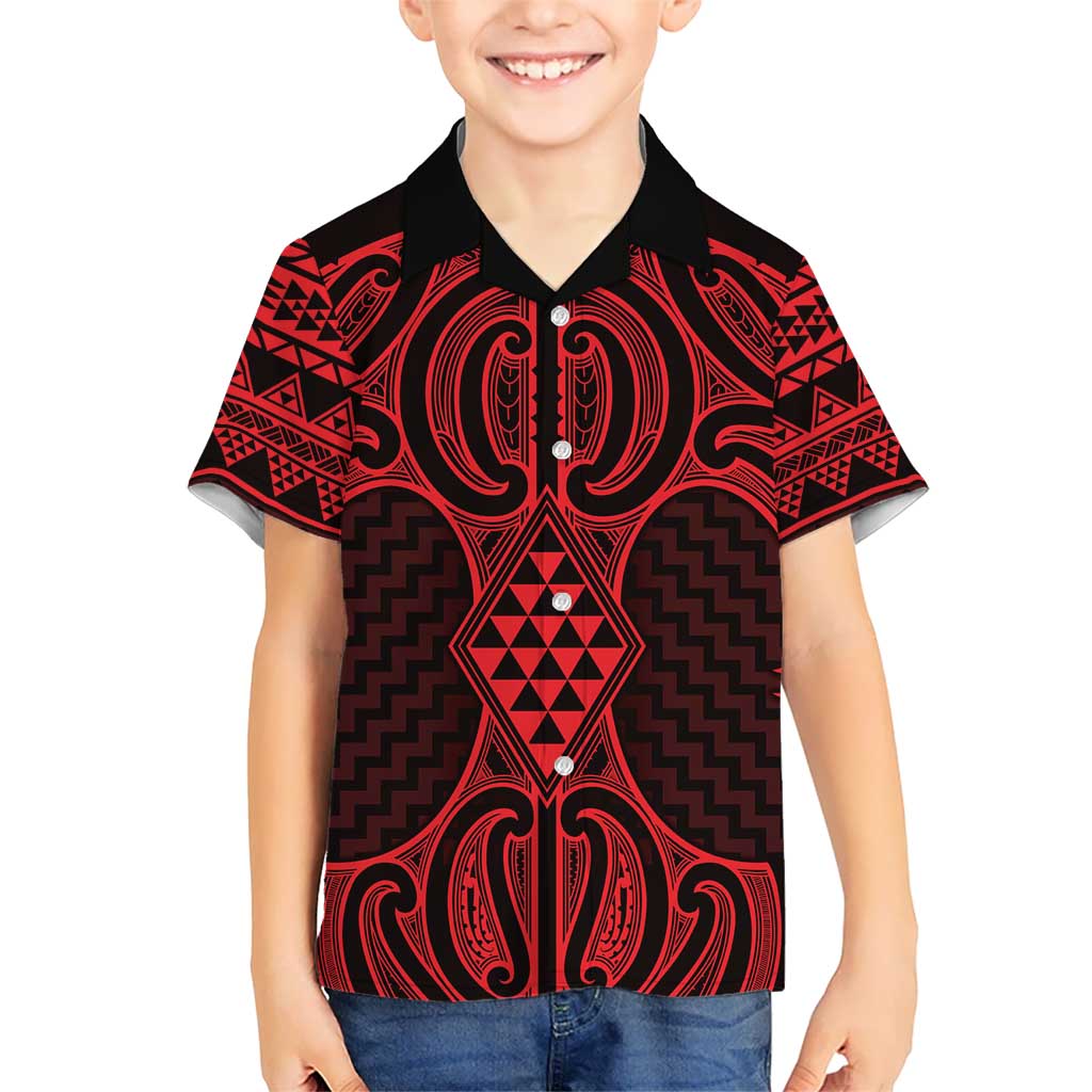 Whero Maori Ta Moko Poutama Art Hawaiian Shirt