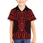 Whero Maori Ta Moko Poutama Art Hawaiian Shirt