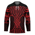 Whero Maori Ta Moko Poutama Art Hockey Jersey - Aussie Hoodie