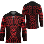 Whero Maori Ta Moko Poutama Art Hockey Jersey - Aussie Hoodie