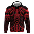 Whero Maori Ta Moko Poutama Art Hoodie
