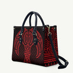 Whero Maori Ta Moko Poutama Art Leather Bag - Aussie Hoodie