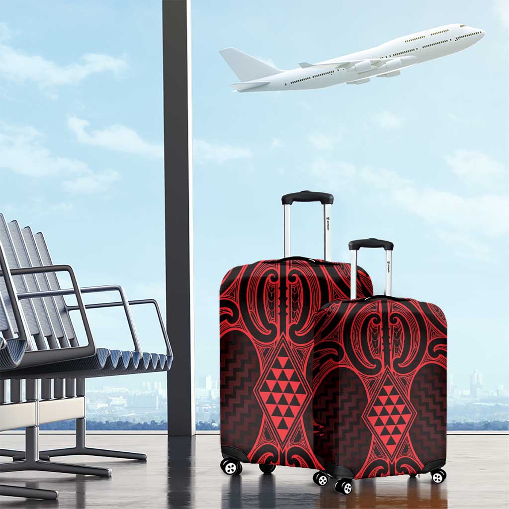 Whero Maori Ta Moko Poutama Art Luggage Cover