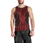 Whero Maori Ta Moko Poutama Art Men Tank Top