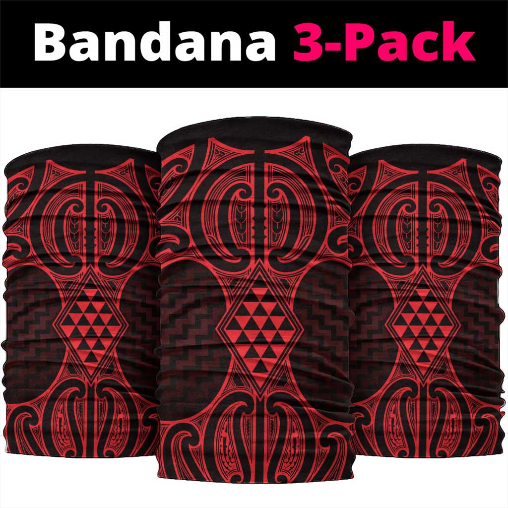 Whero Maori Ta Moko Poutama Art Neck Gaiter - Aussie Hoodie