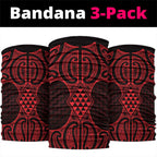 Whero Maori Ta Moko Poutama Art Neck Gaiter - Aussie Hoodie