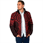 Whero Maori Ta Moko Poutama Art Padded Jacket - Aussie Hoodie