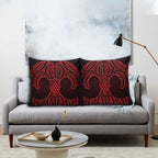 Whero Maori Ta Moko Poutama Art Pillow Cover - Aussie Hoodie