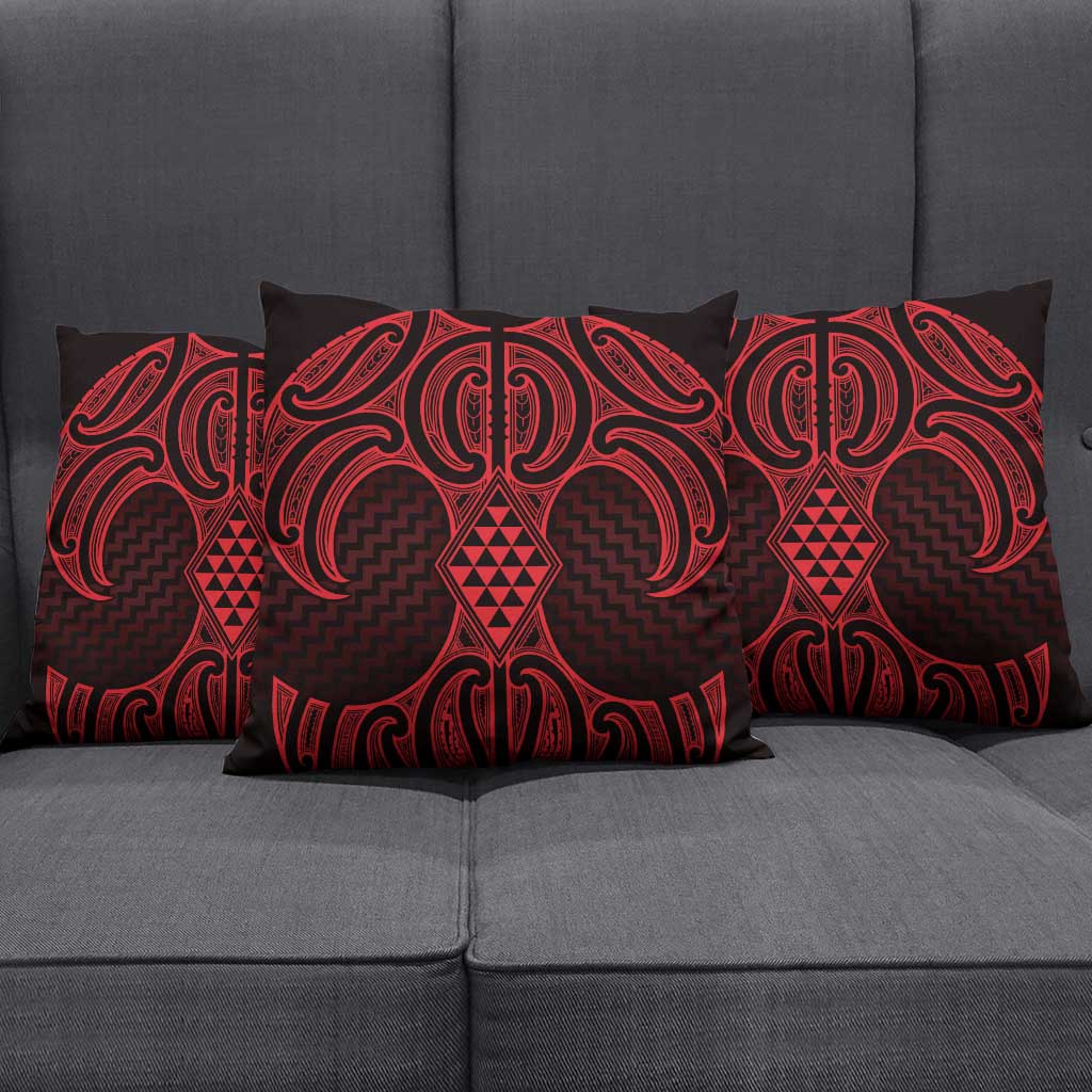 Whero Maori Ta Moko Poutama Art Pillow Cover - Aussie Hoodie