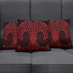 Whero Maori Ta Moko Poutama Art Pillow Cover - Aussie Hoodie