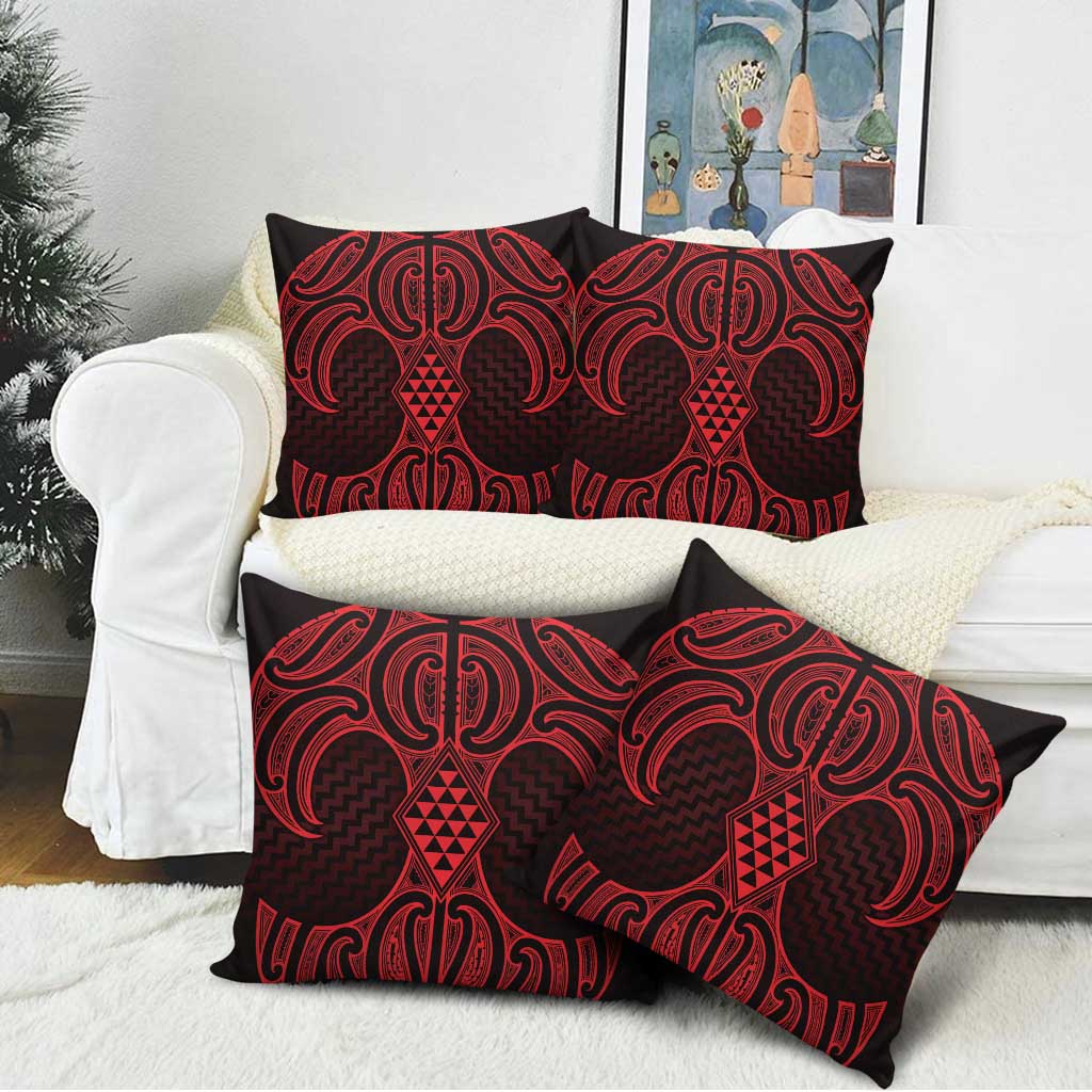 Whero Maori Ta Moko Poutama Art Pillow Cover - Aussie Hoodie