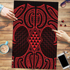 Whero Maori Ta Moko Poutama Art Puzzle - Aussie Hoodie
