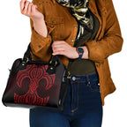 Whero Maori Ta Moko Poutama Art Shoulder Handbag