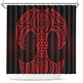 Whero Maori Ta Moko Poutama Art Shower Curtain