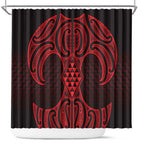 Whero Maori Ta Moko Poutama Art Shower Curtain