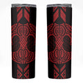 Whero Maori Ta Moko Poutama Art Skinny Tumbler