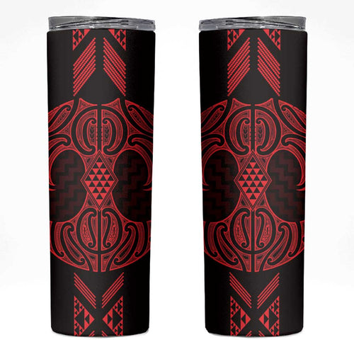 Whero Maori Ta Moko Poutama Art Skinny Tumbler