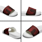 Whero Maori Ta Moko Poutama Art Slide Sandals - Aussie Hoodie