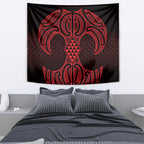 Whero Maori Ta Moko Poutama Art Tapestry