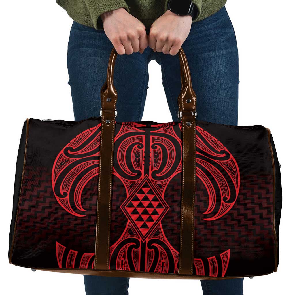 Whero Maori Ta Moko Poutama Art Travel Bag - Aussie Hoodie
