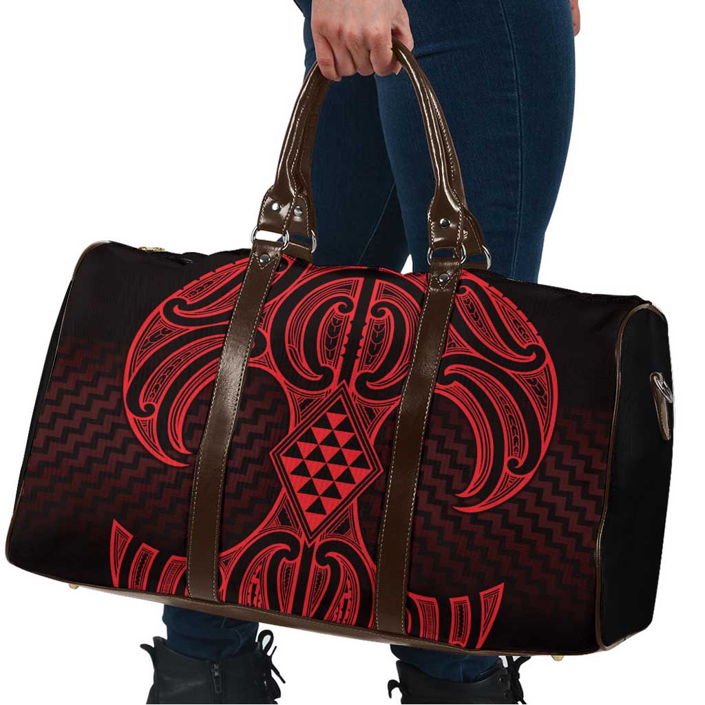 Whero Maori Ta Moko Poutama Art Travel Bag - Aussie Hoodie