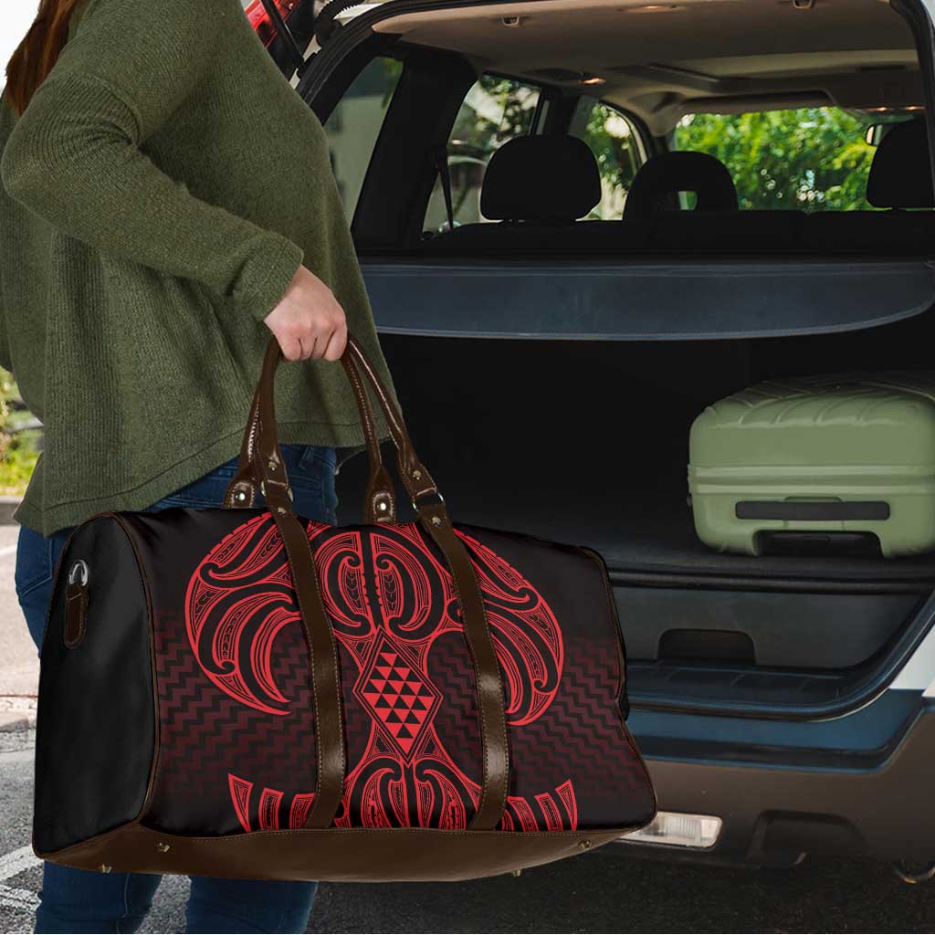 Whero Maori Ta Moko Poutama Art Travel Bag - Aussie Hoodie