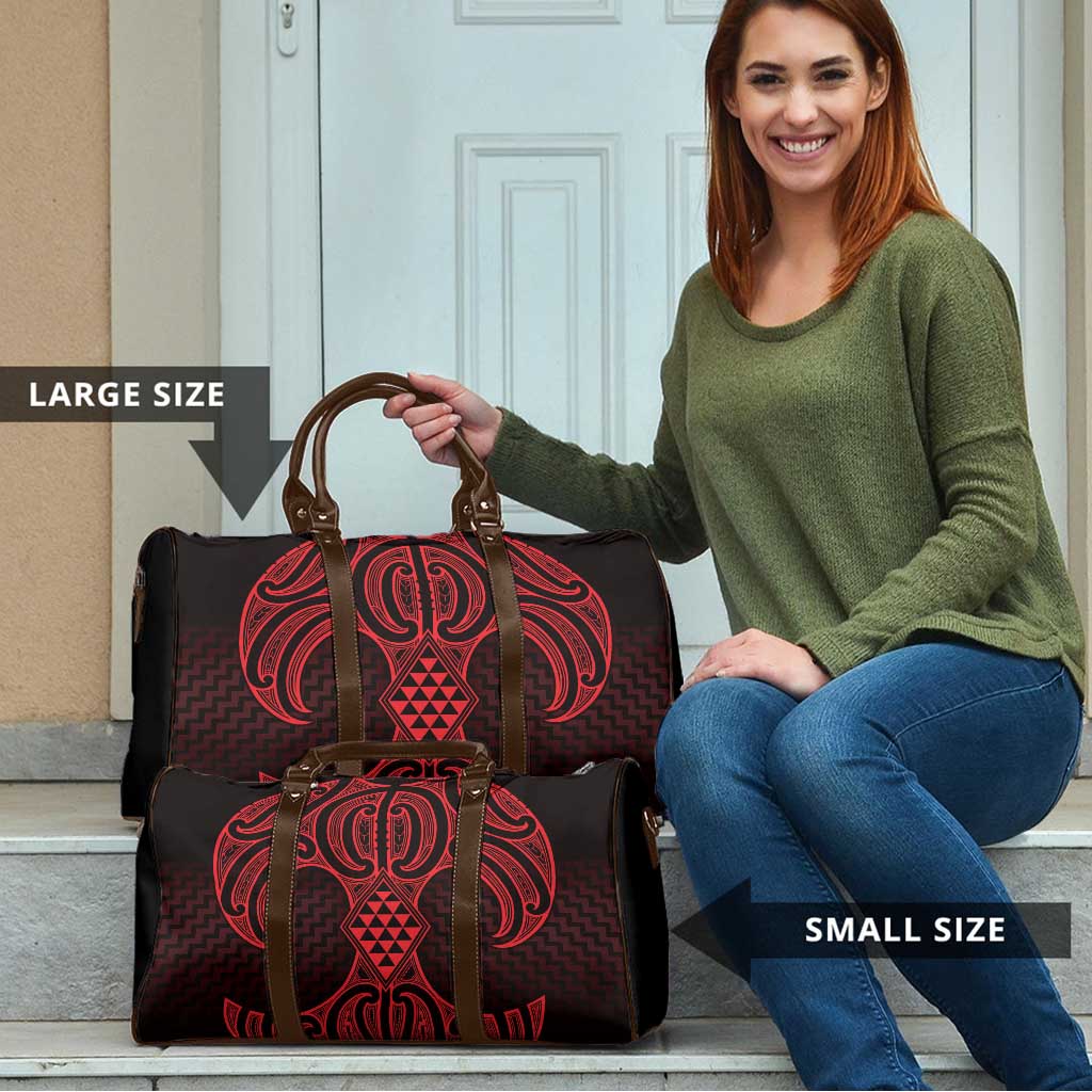 Whero Maori Ta Moko Poutama Art Travel Bag - Aussie Hoodie