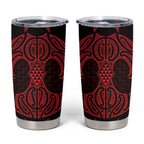 Whero Maori Ta Moko Poutama Art Tumbler Cup