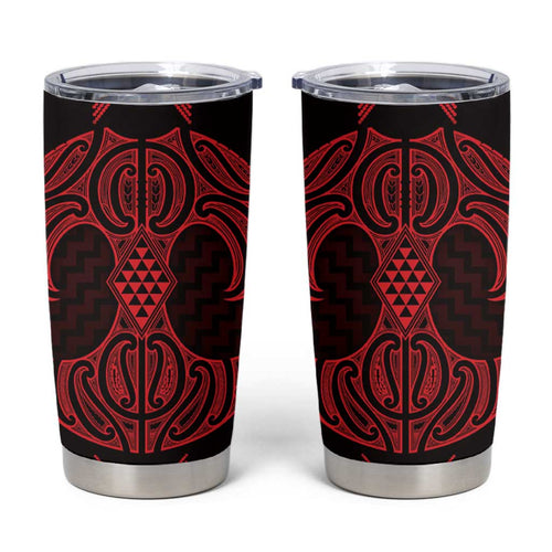 Whero Maori Ta Moko Poutama Art Tumbler Cup